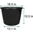 SHZAITOR 1/2/3/5/7/10/15 gallon Premium Black Plastic Nursery Plant Container Garden Planter