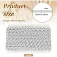 thumbnail image 5 of 11Yards Silver Metallic Braid Trim by TheYard 0.4" Wide Polyester Wave Gimp Braid Trim Edge Woven Braid Trim Decor Braid Ribbon, 5 of 9