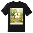 thumbnail image 2 of Plus Size Shirt for Women Oversized Black Tops for Women Short Sleeves Shirt for Women Cute Rabbit5 T Shirt Crewneck Shirt for Women M, 2 of 5