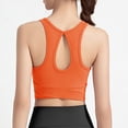 thumbnail image 4 of OSOLU Women Sports Bra Yoga Fitness Athletic Wear Elastic Breathable Bras For Underwear Women's Bra Workout Sports High Support Comfortable Bralettes Orange L, 4 of 4
