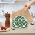 thumbnail image 6 of Green Moroccan Stripe Thick U Shape Acrylic Napkin Holder Non Slip Space Saving for Kitchen, 6 of 9
