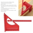 thumbnail image 4 of 3D Multi Angle Measuring Square Ruler, Semi Circular Pointer Angle Square, Aluminum Alloy Woodworking Squaring Protractor, Miter Ruler for Engineering, 4 of 7