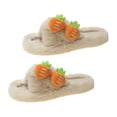 thumbnail image 3 of Women ry Slippers Faux Slippers Open Toe Indoor Outdoor with Rubber Sole Fuzzy Cozy for Ladies Fashion Slippers House Slippers 40, 3 of 8