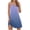 Sky Blue, variant on Qiopertar Women's Casual Ombre Print Sleeveless Halter Tie Dress Round Neck Tank Dress Summer Beach Vacation Party Fashion, Purple XL