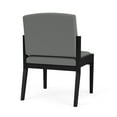 thumbnail image 3 of Amherst Steel Reception Waiting Armless Guest Chair / Black Steel / Light Gray, 3 of 3