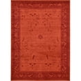 thumbnail image 5 of Unique Loom la Jolla Collection Tapis Traditionnel, 8 x 11 Pieds, Orange/Burgundy, 5 of 5