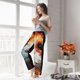 thumbnail image 5 of Balery Oil Painting Colorful Hamster Pantalones de pijama para mujer, pijamas ultraligeros, pantalones de estar por casa-Large, 5 of 6
