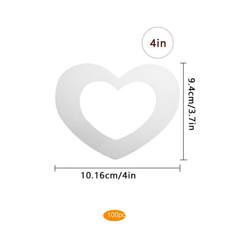 

100Pcs Heart Shape Cake Mold Cake Decorating Shape Cake Mould Cake Maker Pet Plastic Mound Home Bakery Baking Tool