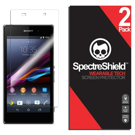 [2-Pack] Spectre Shield Screen Protector for Sony Xperia Z1 Case Friendly Accessories Flexible Full Coverage Clear TPU Film