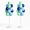 Blue Mint, variant on Midnight Purple Blue 26pc Balloon Column Kit Adjustable Height 20-63 Inch Stand For Party Wedding