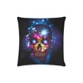 thumbnail image 1 of Funda de almohada ABPHQTO Calavera Brillante con Fondo Azul Místico 40x40 cm con Cremallera impresión de dos lados, 1 of 1