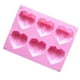 thumbnail image 2 of 1 Uds. Molde de silicona con forma de corazón de 6 cavidades para pasteles, Mousse, repostería, herramientas para hornear, forma para jabón, aspecto exquisito, 2 of 5
