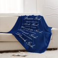 thumbnail image 2 of LHSHID Christian Gifts for Women Religious Gifts for Father Christian Birthday Gifts Catholic Bible Verse Blanket Inspirational Spiritual Scriptures Dark Blue Soft Throw Blanket for Women Man 50x60in, 2 of 6