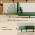 thumbnail image 6 of 3 in 1 Convertible Sofa Bed, Aiho sleeper Chair Bed with Adjustable Backrest, Perfect for Living Room, Bedroom, Small space, Green, 6 of 9