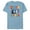 Ocean Blue, variant on Marvel Studios WandaVision Logo TV Sitcom Style Disney+ - Short Sleeve Blended T-Shirt for Adults - Customized-Dark Heather