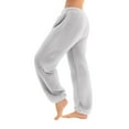 thumbnail image 2 of Womens Fuzzy Pajama Pants Plush Wide Leg Lounge Bottoms Elastic Waist Cozy Winter Sleep Pants 2026 White M, 2 of 6