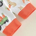 thumbnail image 4 of CAUYDY 0 3 6 9 12 18 Months Cute Baby Boy Clothes Cute Romper Set 3Pcs Newborn Infant Picture Outfit Boys Fall Winter Preemie Layette Set (Sizes 0-3 Months,Orange), 4 of 9
