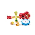 thumbnail image 1 of Hape Mini Band Instrument Set | Five Piece Wooden Instrument Music Set for Kids , Red, 1 of 5