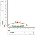 thumbnail image 5 of Gem Stone King 18K Rose Gold Plated Silver Bracelet for Women Round Zircon Moissanite (4.51 Cttw), 5 of 5