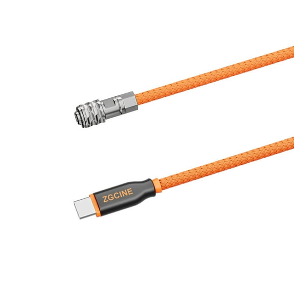ZGCINE Power cord,Pd-bmd Usb-c 2-pin Bmpcc Usb-c To 2-pin Power Cable 2 Pin Braided Wire Bmpcc Cable Pocket Camera 4k/6k V-mount Battery Compatible With Pocket Qisuo Wire Cable Cable Pocket C To