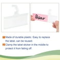thumbnail image 4 of Uxcell mm Label Holder with Clip for Wire Shelf, Pack 50, 4 of 6