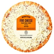 Marketside 12" Medium Five Cheese Pizza 24oz, Tomato Sauce, Refrigerated