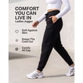 thumbnail image 2 of 3 Pack Women's Fleece Joggers Sweatpants Lounge Pants Sweats Casual Pockets, 2 of 7