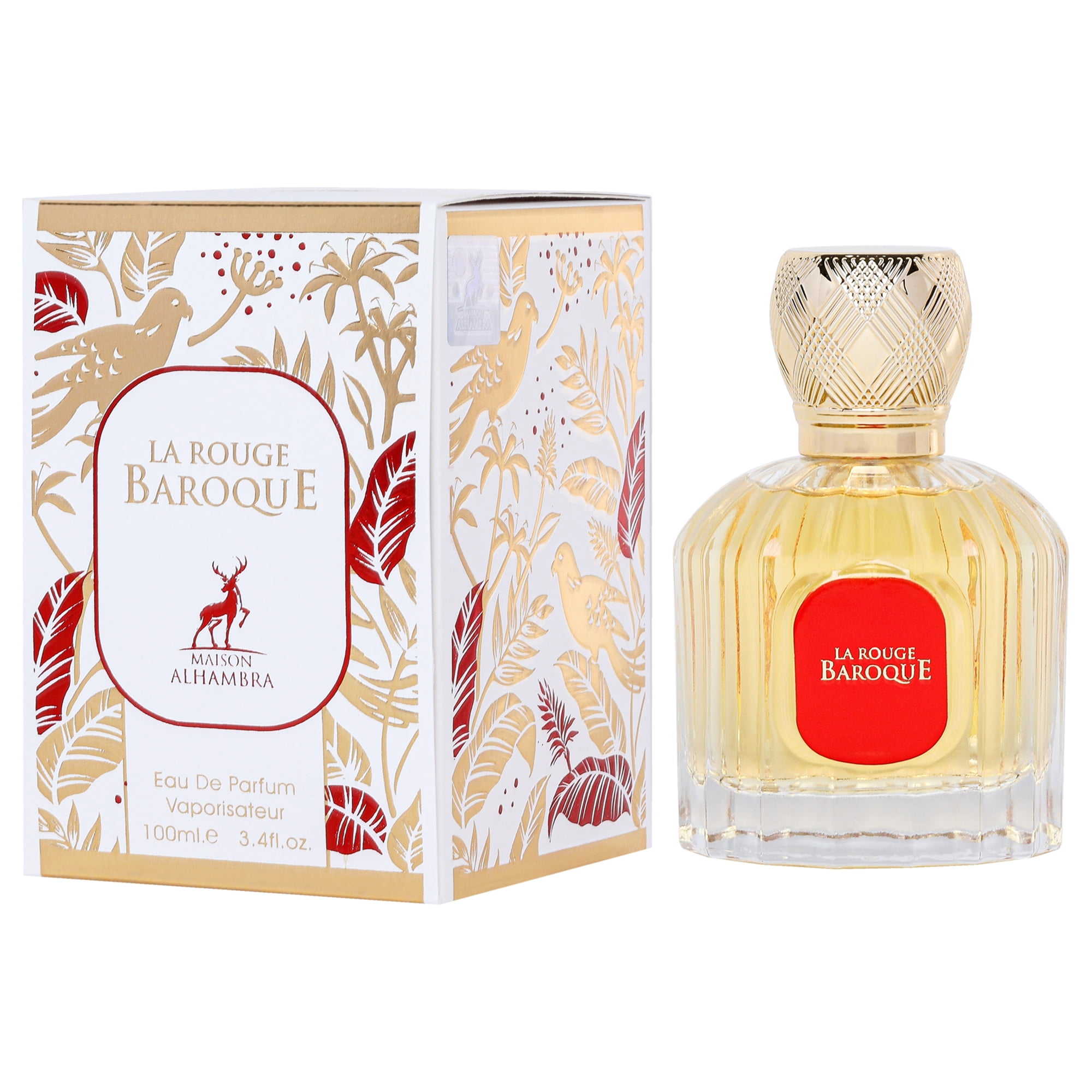 Maison Alhambra La Rouge Baroque, Unisex Oriental Perfume, 3.4 oz