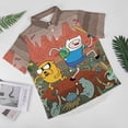 thumbnail image 2 of Adventure Time Jake The Dog Mens Hawaiian Shirt Loose Fit Shirts - Short Sleeve And Button Down Hawaiian Shirt for Men with Pocket, 2 of 7