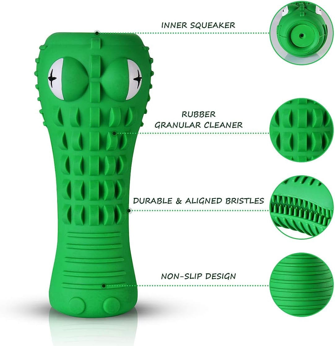 General Dog Toys for Aggressive Chewers Large Medium Breed, Indestructible Dog Chew Toys, Squeaky Interactive Tough Extremely Durable, Dogs Toothbrush Toys to Keep Them Busy
