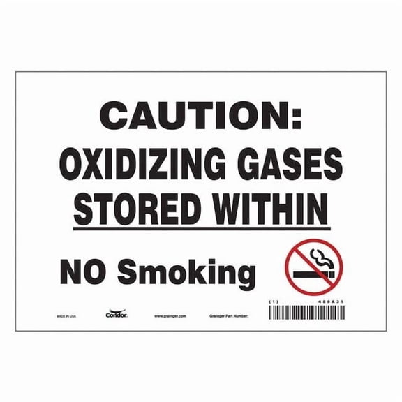 Condor Safety Sign,7 inx10 in,Vinyl 486A31