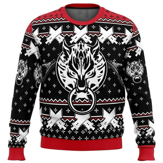 Classic Men's Final Fantasy Sweaters, 8 Ugly Christmas Sweaters, Santa Claus Sweaters, 3d Sweaters And Tops, Autumn And Winter C
