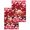 Red, variant on Pink Mountains Kitchen Dish Towels for Drying Dishes Set of 2, Modern Aesthetic Cherry Blossoms Cranes Waffle Weave Microfiber Hand Tea Bathroom Towels Quick Dry & Absorbent Towel 12x12