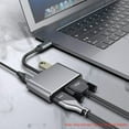 thumbnail image 2 of Adaptateur Hub 4 en 1 Type C vers HD VGA USB Type C Multiport Convertisseur Répartiteur avec Sortie HD 4K Port de Chargement PD USB3.0 Compatible avec Macbook Pro 2020 Chromebook Surface Go, 2 of 7