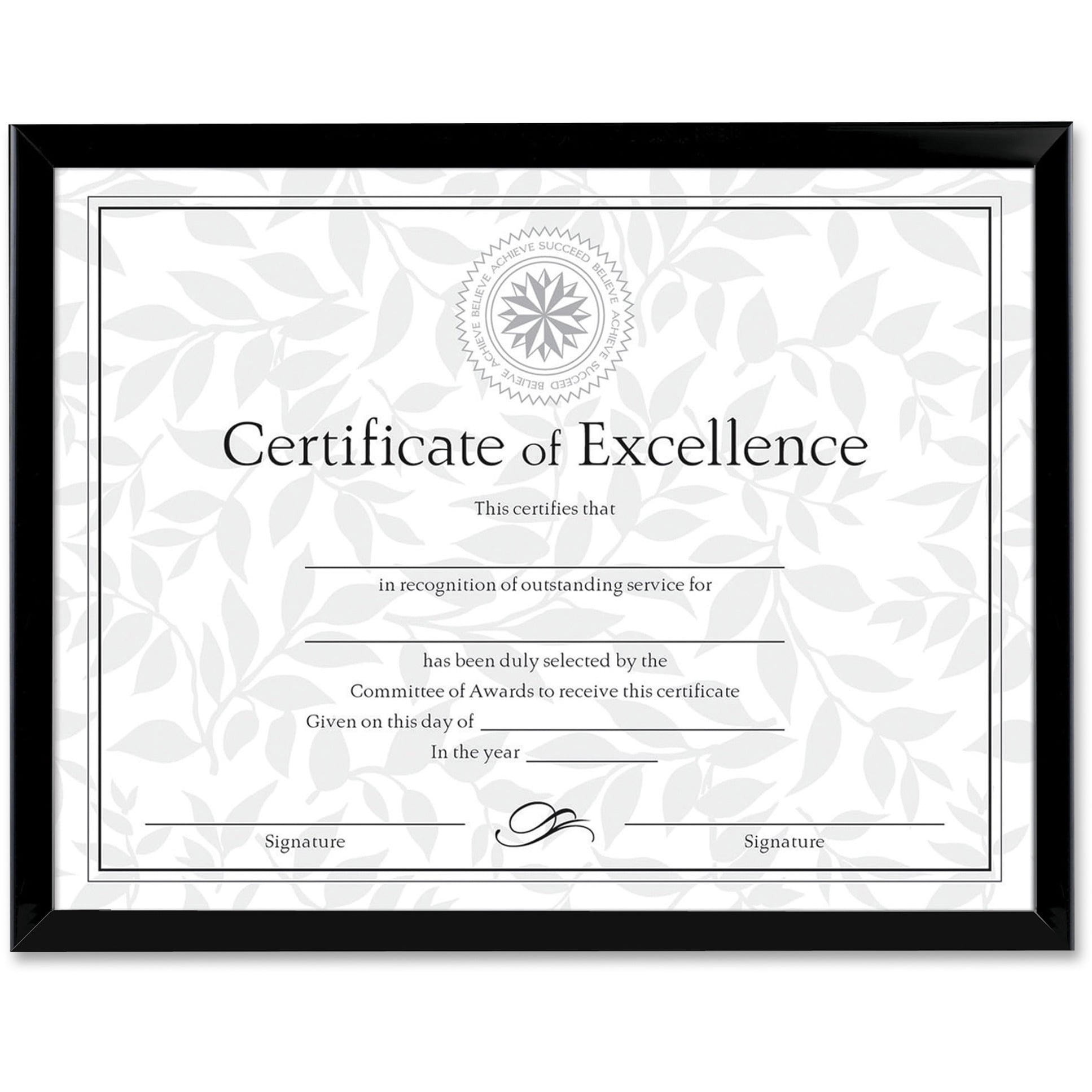 Burns Grp. Valued Price Certificate Frames