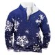 thumbnail image 1 of Sudadera sin capucha para hombre, informal, a la moda, con cuello alto, estampado, cremallera, jersey de manga larga, blusa de poliéster para hombre, 1 of 3
