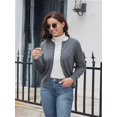 thumbnail image 4 of Women's Crew Neck Button Down Long Sleeve Cardigan for Women Classic Soft Ladies Cardigan Sweater Coat, 4 of 6