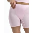thumbnail image 2 of No Boundaries Cotton Stretch Ribbed Boxer Short Panties, Women's XS-XXXL, 2 of 5