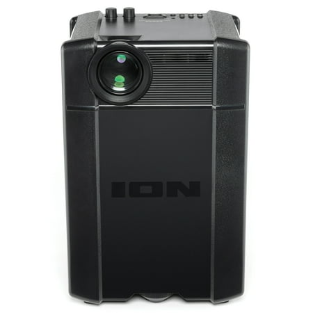 ION Audio - Projector Deluxe Speaker Battery/AC Powered Indoor/Outdoor Projector with Powerful Speaker - Black