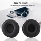 thumbnail image 5 of Tosuny 1 par de Almohadillas de Repuesto universales de 70 mm para Auriculares, Funda de audífono de Espuma Suave para Auriculares, Negro Khall Tendencias, 5 of 6