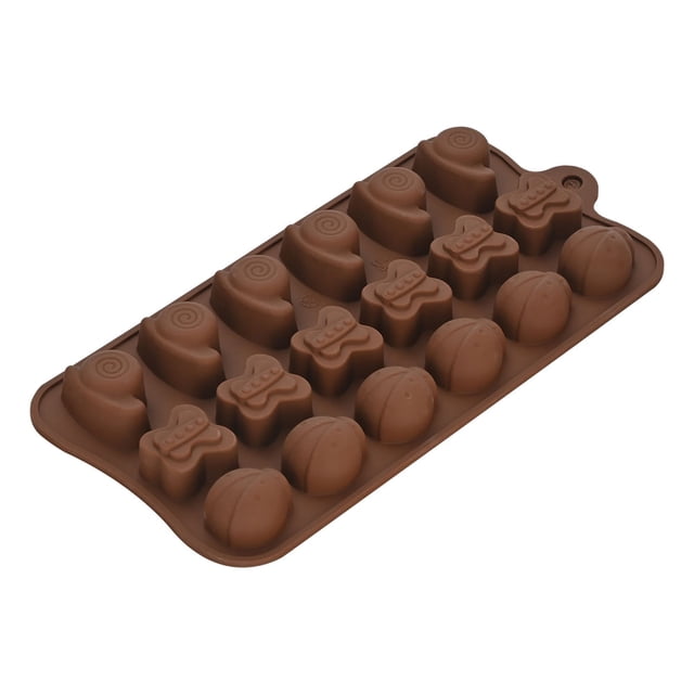 Chocolate Con Caramelo Molde de Silicona Lindo Moldeo Para Hornear Reutilizable Para Chapas de Cubos de Hielo Pudín