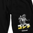 thumbnail image 2 of Godzilla Kanji Adult Black Sleep Pajama Shorts-Small, 2 of 4