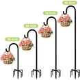 thumbnail image 7 of 36 inch Garden Shepherds Hook 2pk with 5 Prongs, Heavy-Duty Metal Bird Feeder Pole Stand, Garden Holder for Hanging Plant, Wind Chimes, Wedding Decor, 7 of 7