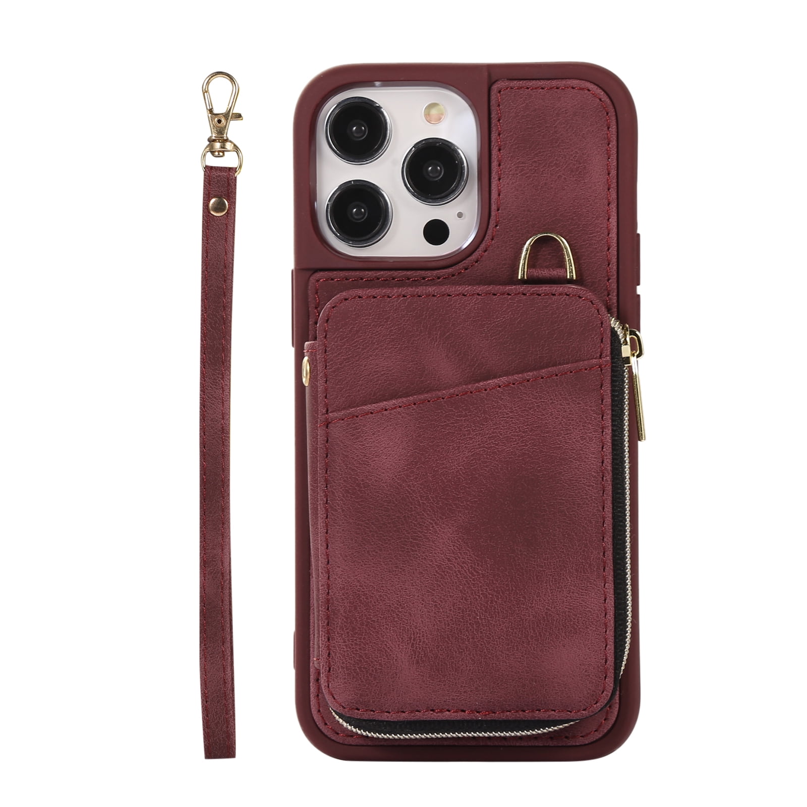 TRODINO Square Leather iPhone 13 Pro Max Case with Wristband Strap, Luxury  Designer Trunk Box Phone Case for Women Girls, Hand Holder Ring Kickstand