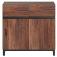 thumbnail image 6 of WAMPAT Storage Cabinet, Modern Sideboard with Adjustable Shelf and Metal Base, Coffee Bar Cabinet for Living Room, Dining Room, Brown, 6 of 6