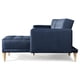 thumbnail image 4 of Sala Modular Doble Chaise Makora Brandon con Memory Foam y Respaldo Ajustable Lino Azul, 4 of 7