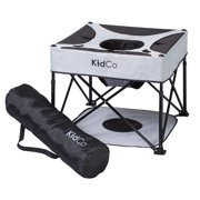 KidCo P7004 - GoPod Adjustable Height Travel Activity Seat with Floor Mat, Portable Baby Chair, Baby Activity Center (Midnight)