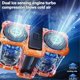thumbnail image 2 of 10000mAh Waist Mounted Fan with Dual Air Vents, Detachable Battery, Portable Clip on High-Temperatur, 2 of 5