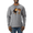 Heather Grey, variant on Wild African Lion and Cheetah Animal Lover Mens Long Sleeve Shirt
