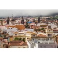 thumbnail image 2 of Bibikow, Walter 18x13 Black Ornate Wood Framed with Double Matting Museum Art Print Titled - Canary Islands-Tenerife Island-San Cristobal de La Laguna-elevated view of the historical center, 2 of 4